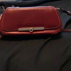 Red Gucci handbag. Great condition.